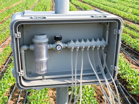 Irrigation filtration head
